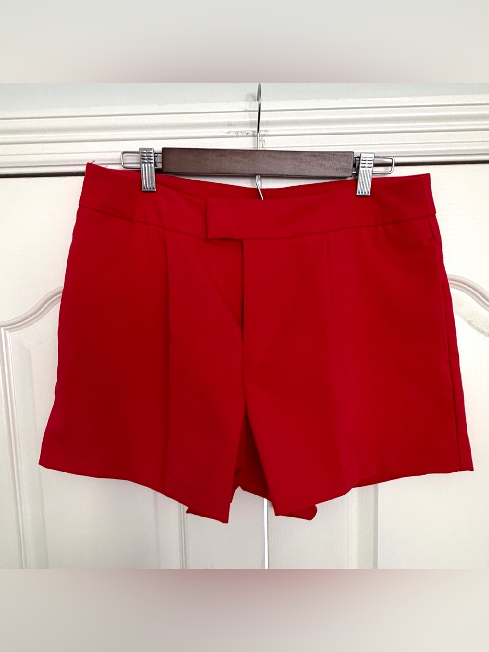a new day Red Tailored High-Rise Shorts Sz 12 - Picture 2 of 3